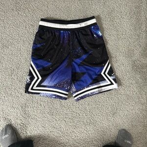 Jordan Black and Purple Boys Basketball Shorts